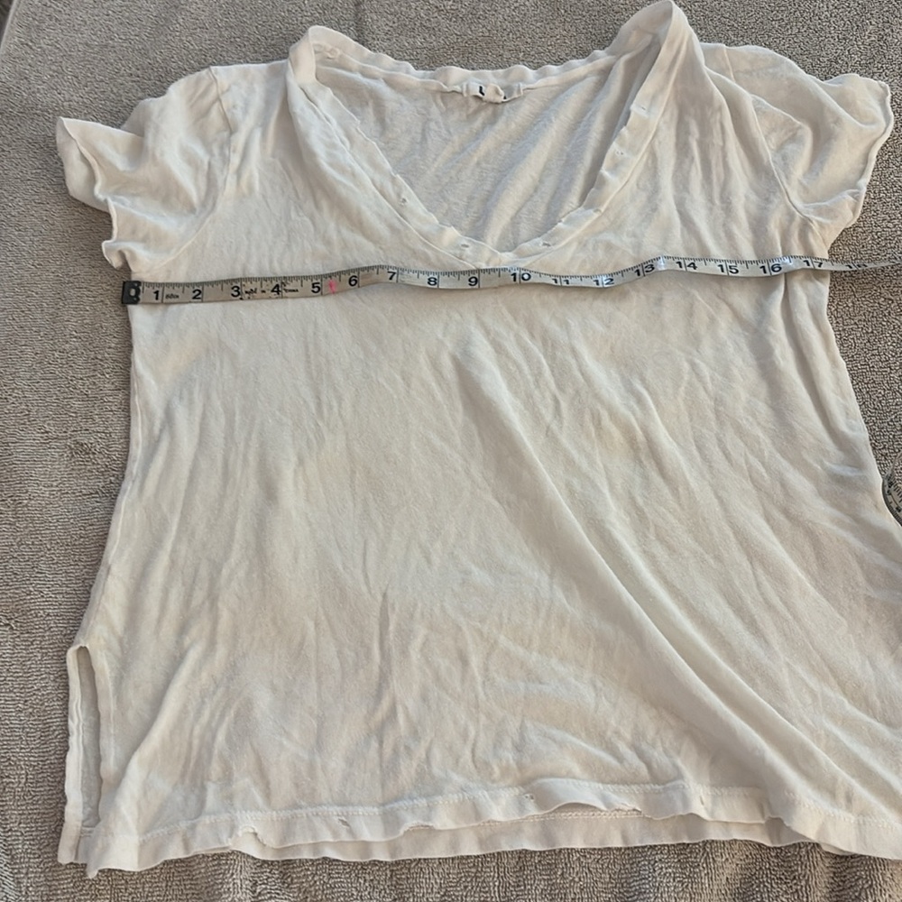 LNA white soft great high end slouchy tshirt. Made in USA - Picture 8 of 10